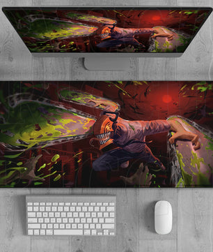 Chainsaw Man Denji Mouse Pad Large Gaming Anime Desk Mat