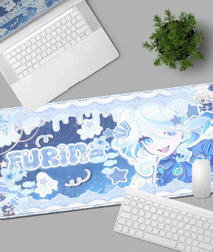 Genshin Impact Furina Large Mouse Pad - Gaming & Office Desk Mat