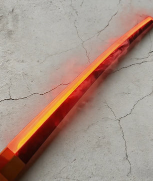40in Demon Slayer Tsugikuni Yoriichi Katana LED Mist Original Sabre Cosplay Accessories Prop Wood Vapor Schwert Vapour Toy Gift