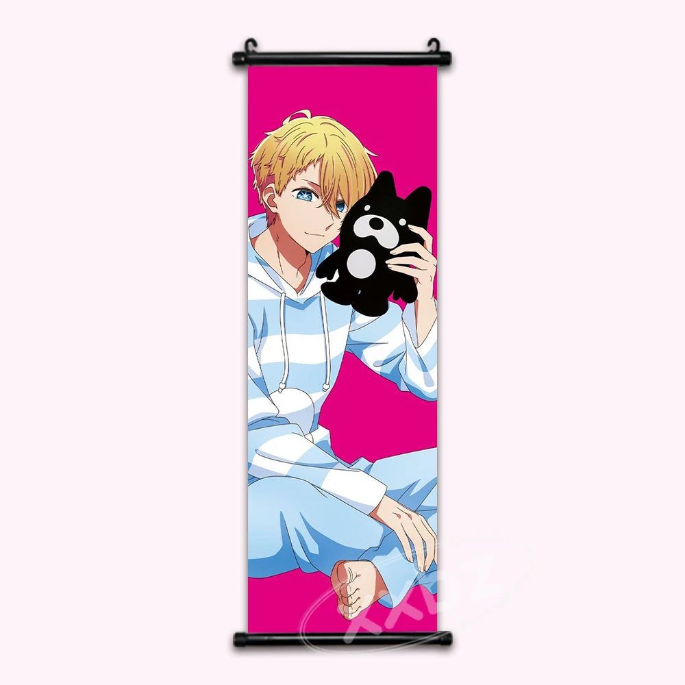 Oshi No Ko Aqua Hoshino Anime Poster Canvas Scroll