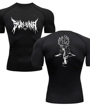 Jujutsu Kaisen Gojo Compression Shirt - Men's Anime Rash Guard