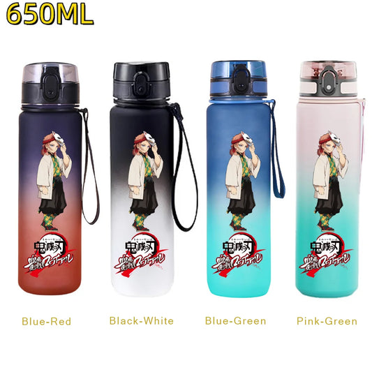 Demon Slayer Sabito Water Bottle – 650ml Leakproof Gym Bottle