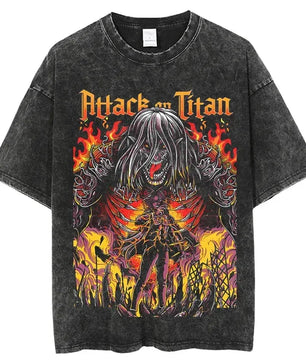Attack On Titan Eren Shirt Vintage Style Anime Shirt