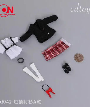 1/12 Scale School Uniform Set For 6-Inch Female Action Figures