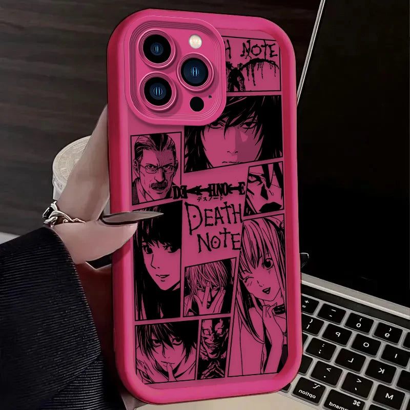 Death Note Panel Style Phone Case - For iPhone 11 to 17 Pro Max