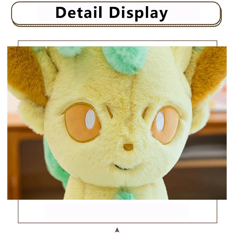 Pokemon Big Size Leafeon Plush Sitting Pose (45cm / 55cm / 65cm)