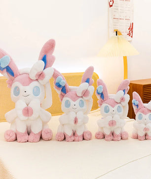 Pokemon Big Size Sylveon & Glaceon Fluffy Plushies – Sitting Smile