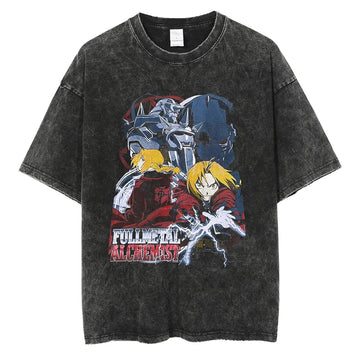 Fullmetal Alchemist Shirt Vintage Style Anime Shirt