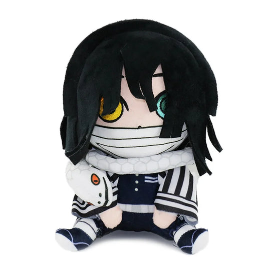 Demon Slayer Obanai Cute Sitting Plush Figure 8-Inch Anime Plush