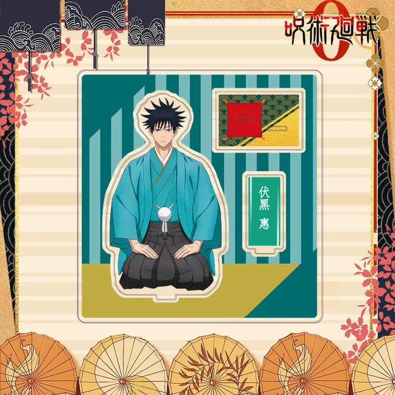 Jujutsu Kaisen Megumi Fushiguro Kimono Series Acrylic Stand Keychain Badge Set