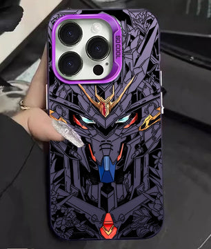 Gundam Style Mecha Phone Case - For iPhone 11 to 17 Pro Max