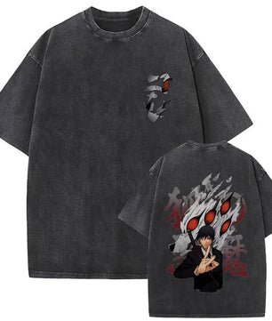 Chainsaw Man Kon Shirt Vintage Oversized Style Anime Shirt
