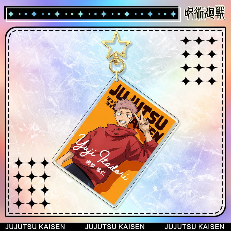 Jujutsu Kaisen Yuji Itadori Acrylic Stand Keychain & Badge Set