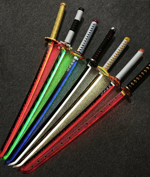 Demon Slayer LED Sword 1:1 Scale Anime Prop Replica Bamboo Sword