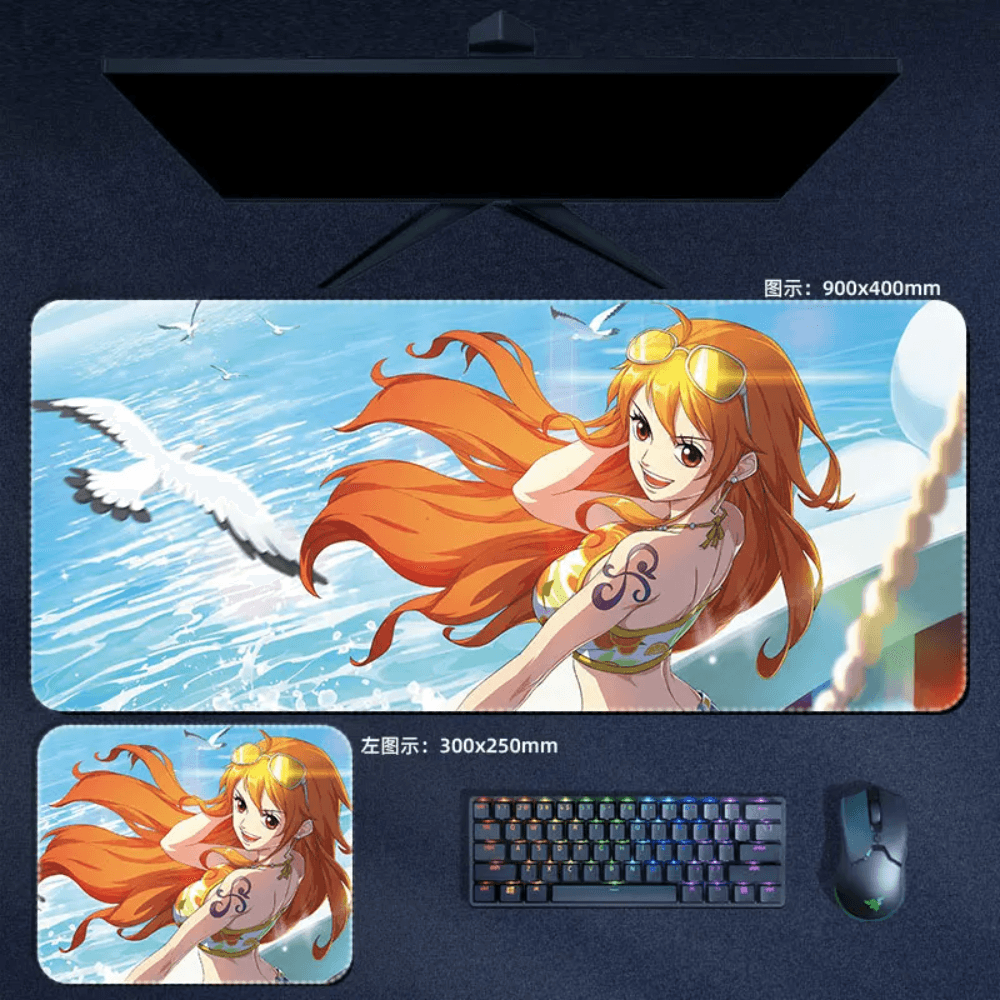 One Piece Mouse Pad Nami Large Anime Mouse Pad Desk Mat