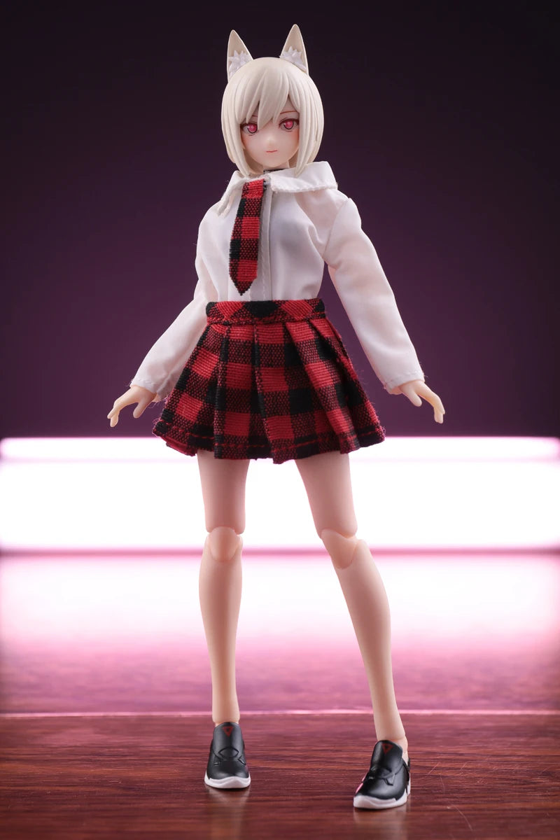 Anime Girl 6-Inch Action Figure School Uniform Accessory 1/12 Scale