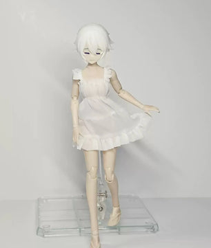 Anime Girl 6-Inch Action Figure White Dress Skirt 1/12 Scale