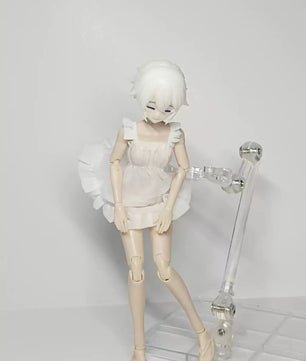 Anime Girl 6-Inch Action Figure White Dress Skirt 1/12 Scale
