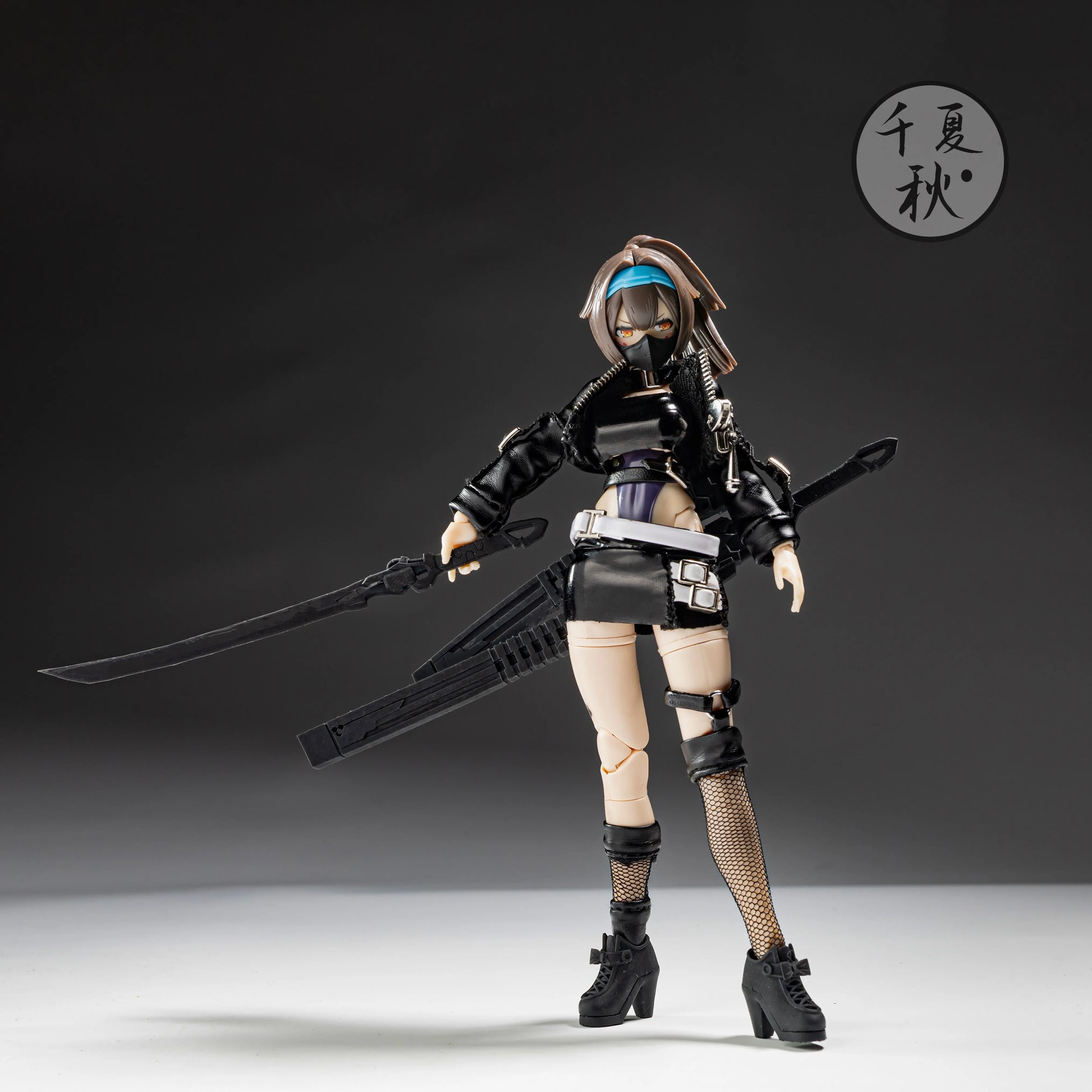 Anime Mobile Suit Girl Action Figure Elite Swordsman Accessory Set