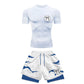 Anime Style Compression Shirt & Shorts Set - Anime Workout Set Rash Guard