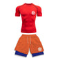 Anime Style Compression Shirt & Shorts Set - Anime Workout Set Rash Guard