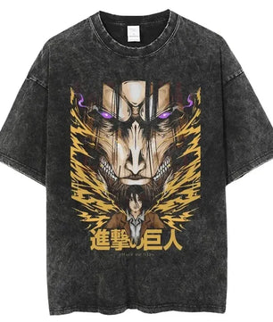 Attack On Titan Eren Shirt Vintage Style Anime Shirt