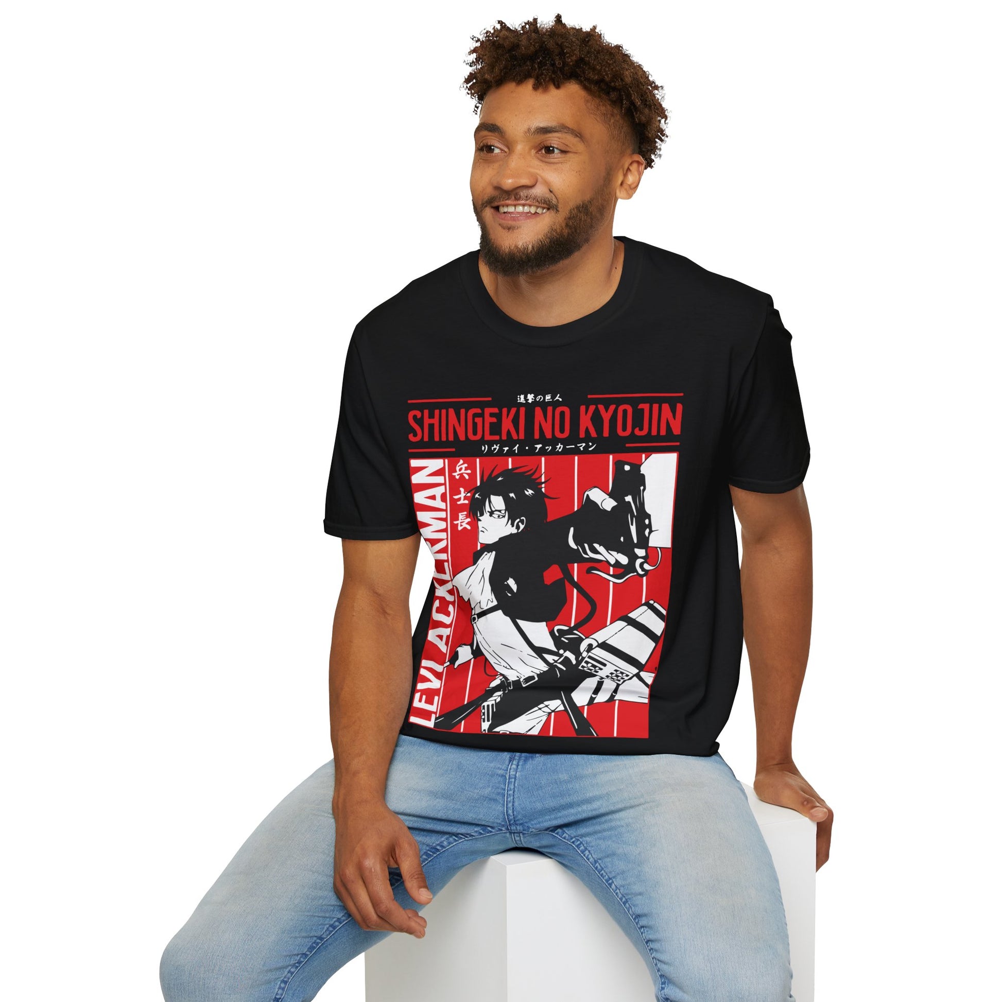 Attack on Titan Levi Ackerman Shirt Custom Anime Shirt Graphic Tee