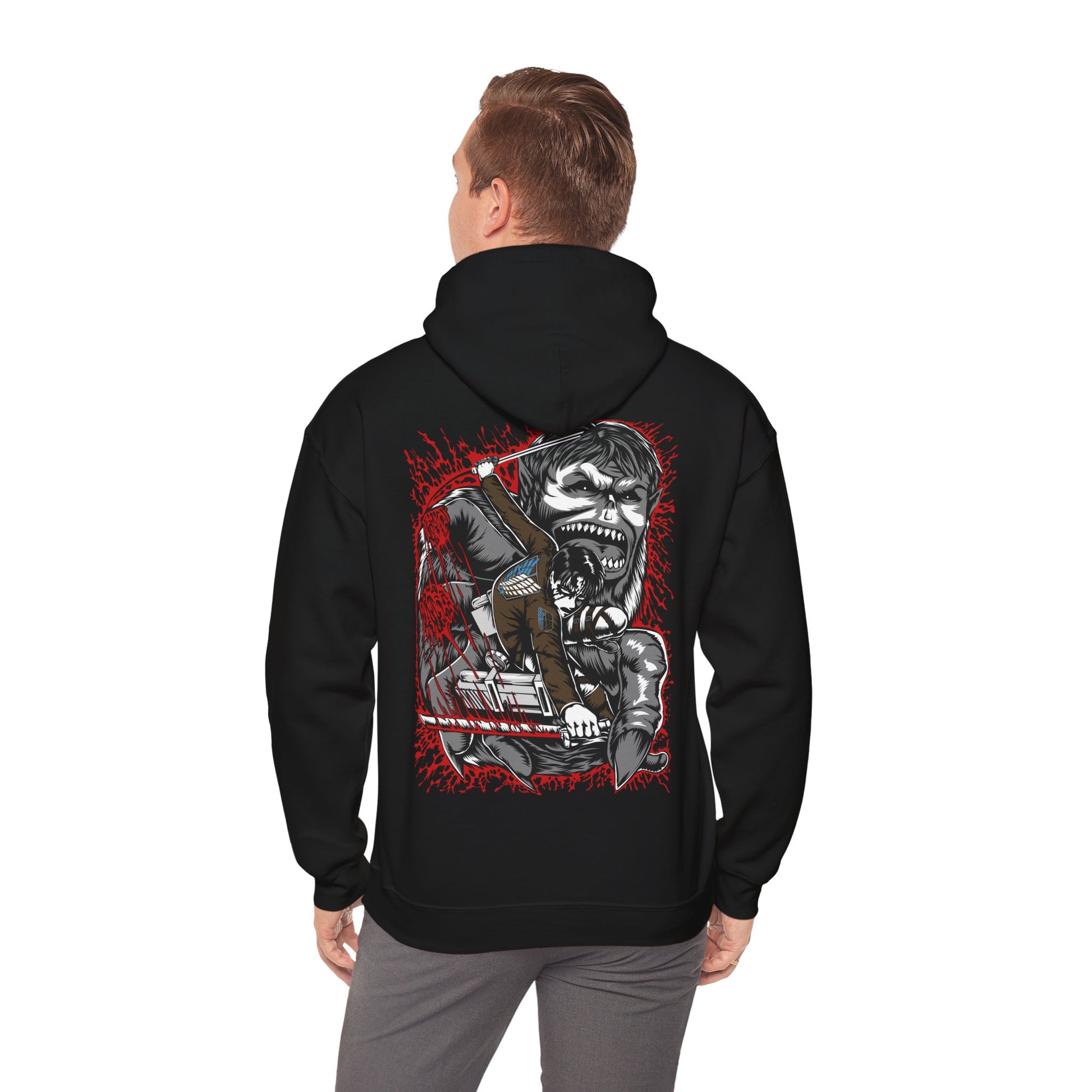 Attack on Titan Levi vs Zeke Hoodie Custom Anime Hoodie