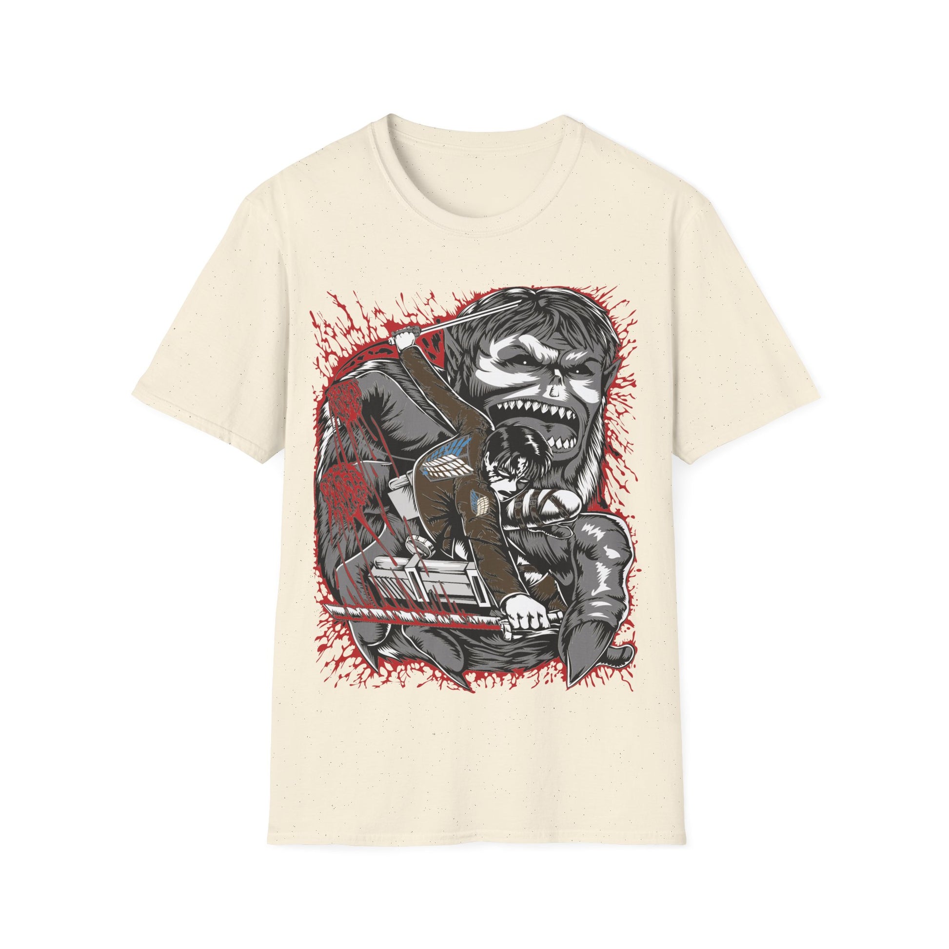 Attack on Titan Levi vs Zeke Shirt Custom Anime Shirt Graphic Tee