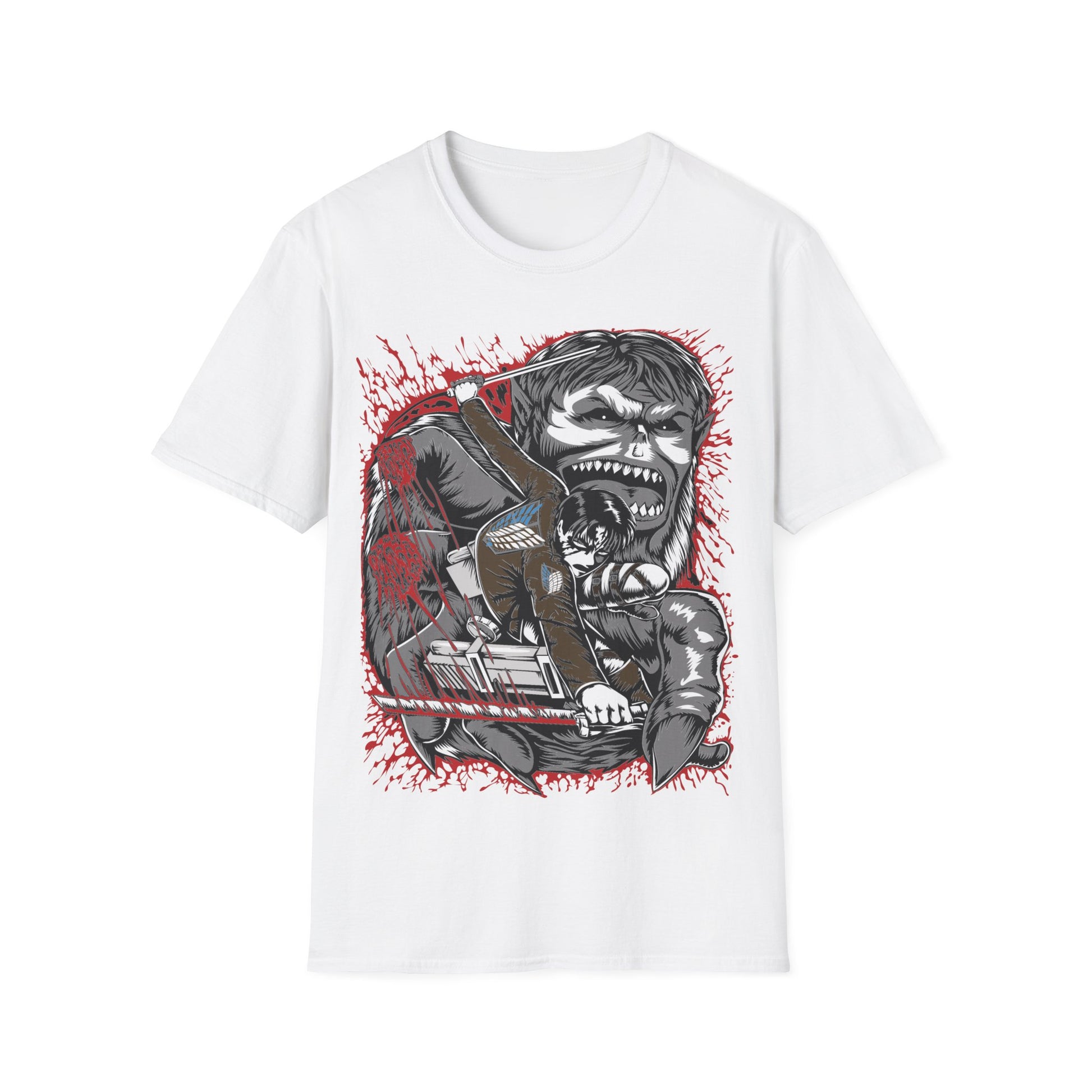 Attack on Titan Levi vs Zeke Shirt Custom Anime Shirt Graphic Tee