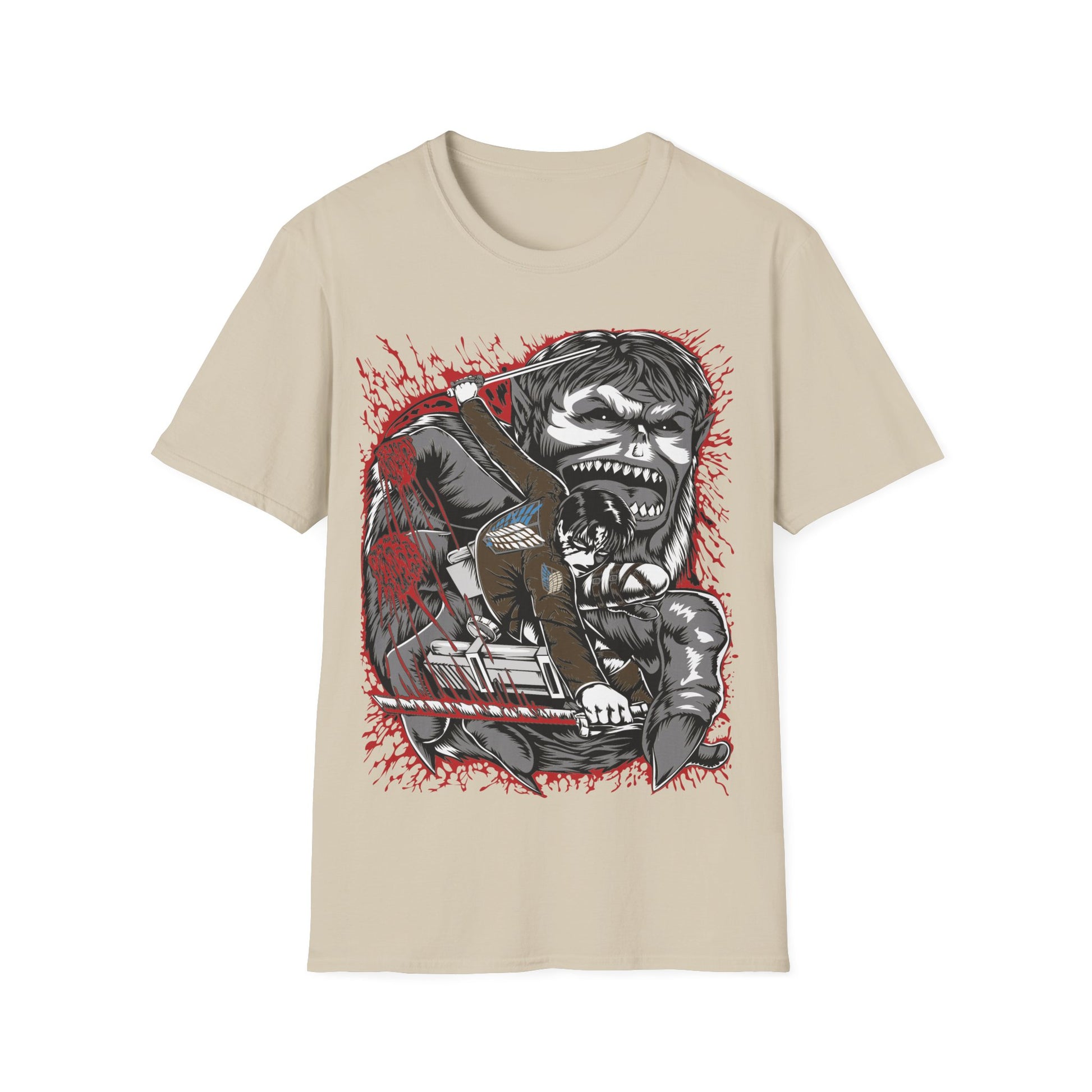 Attack on Titan Levi vs Zeke Shirt Custom Anime Shirt Graphic Tee