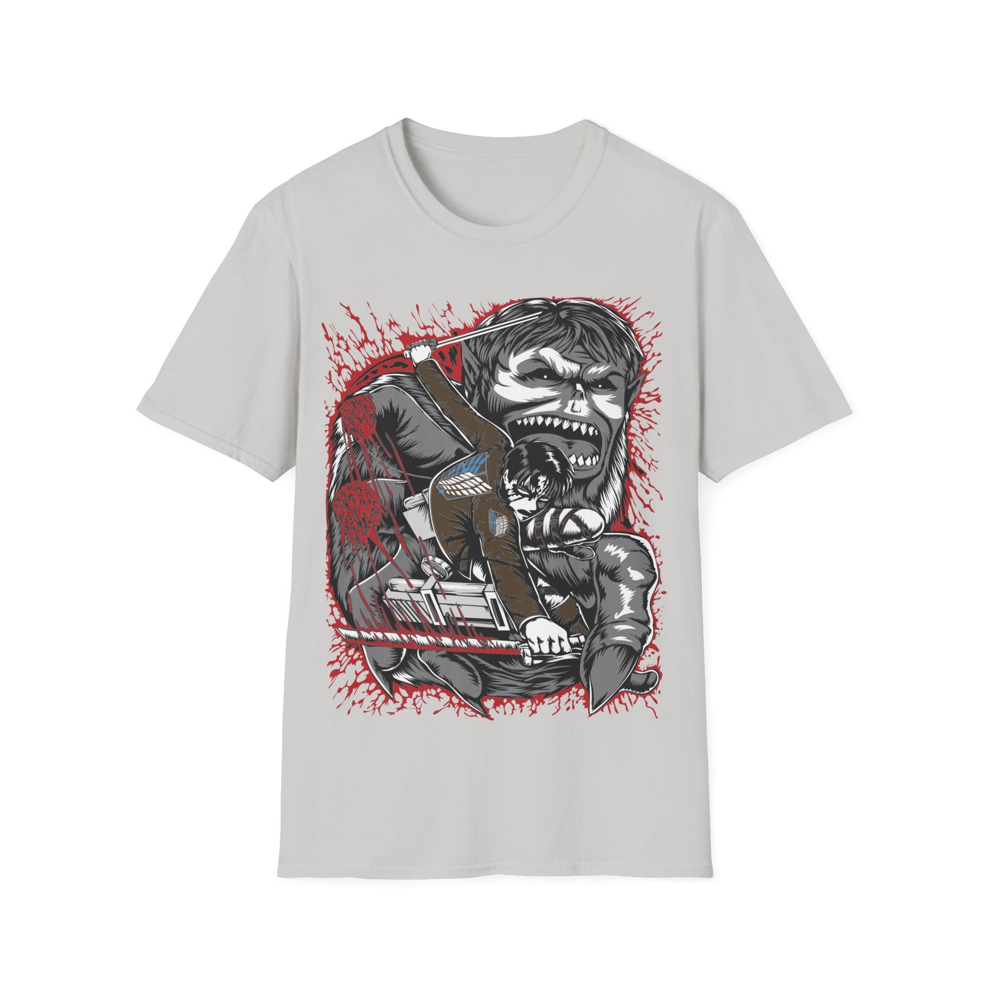 Attack on Titan Levi vs Zeke Shirt Custom Anime Shirt Graphic Tee