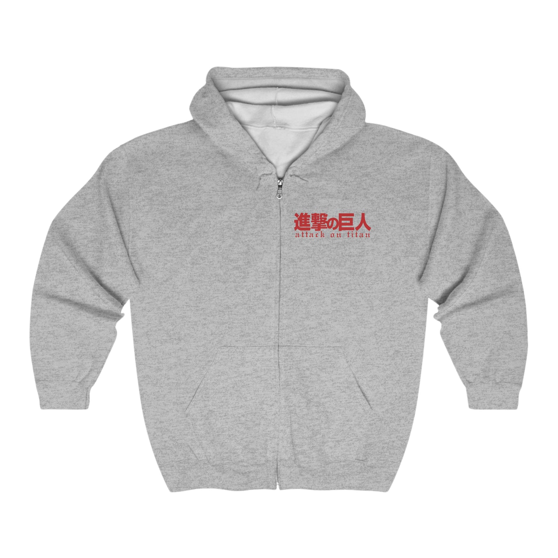 Attack on Titan Mikasa Hoodie Custom Graphic Zip Hoodie