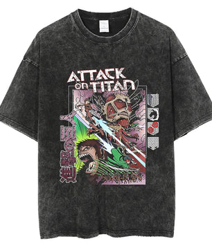 Attack On Titan Shirt Vintage Style Anime Shirt