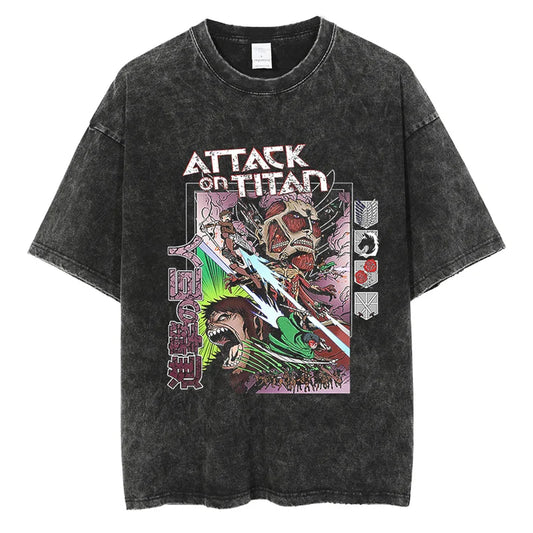Attack On Titan Shirt Vintage Style Anime Shirt