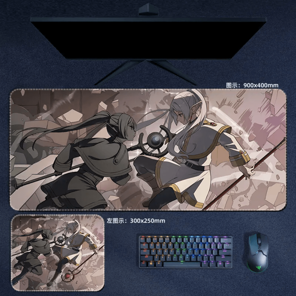 Frieren Beyond Journey's End Mouse Pad Frieren Battle Mouse Pad