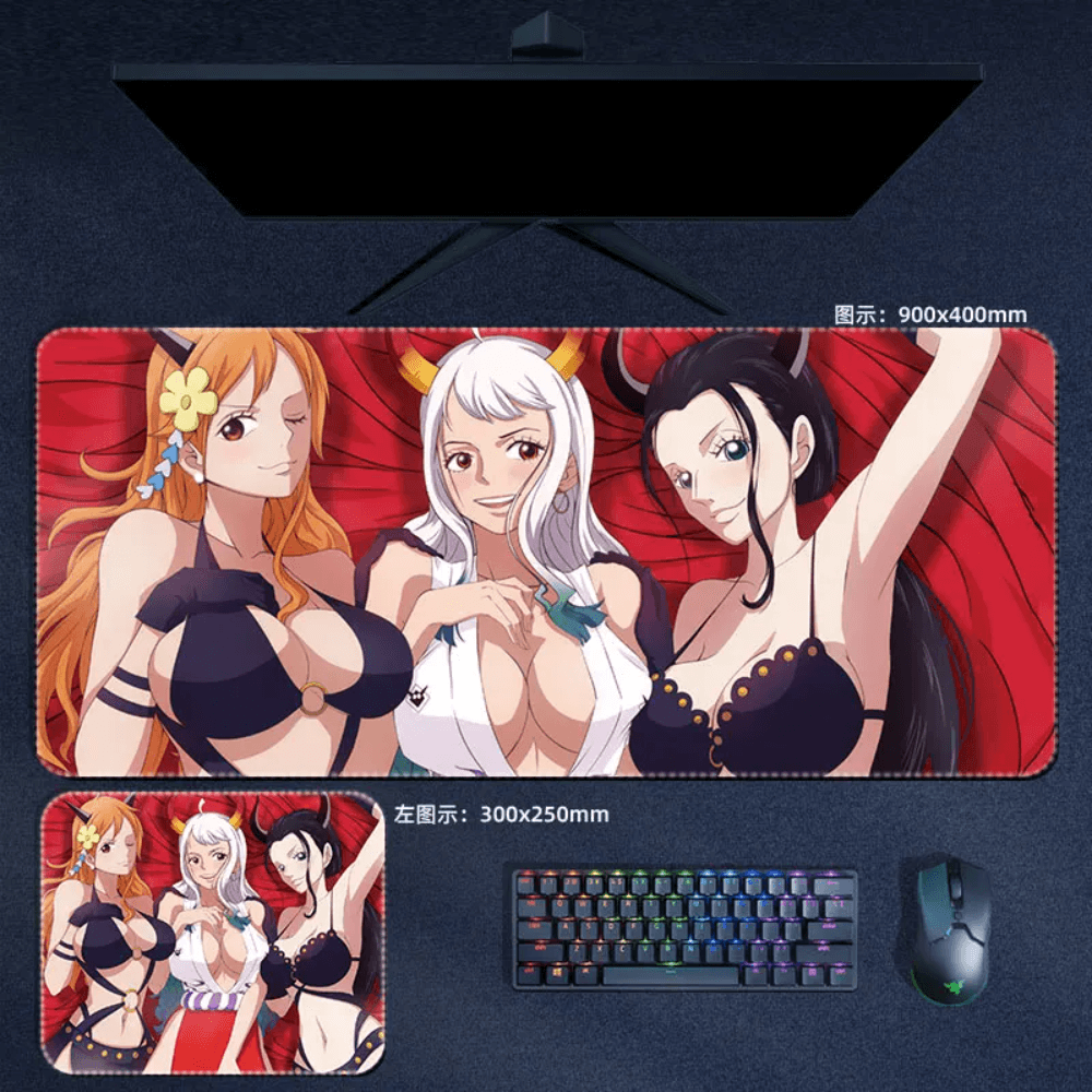 One Piece Girls Mouse Pad Large Anime Mouse Pad Desk Mat