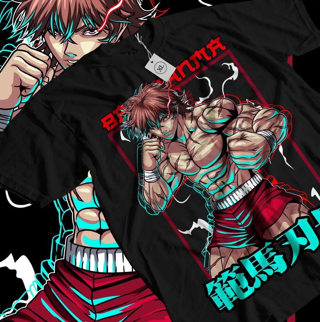 Baki Shirt Baki Hanma Cotton Anime Shirt Graphic Tees