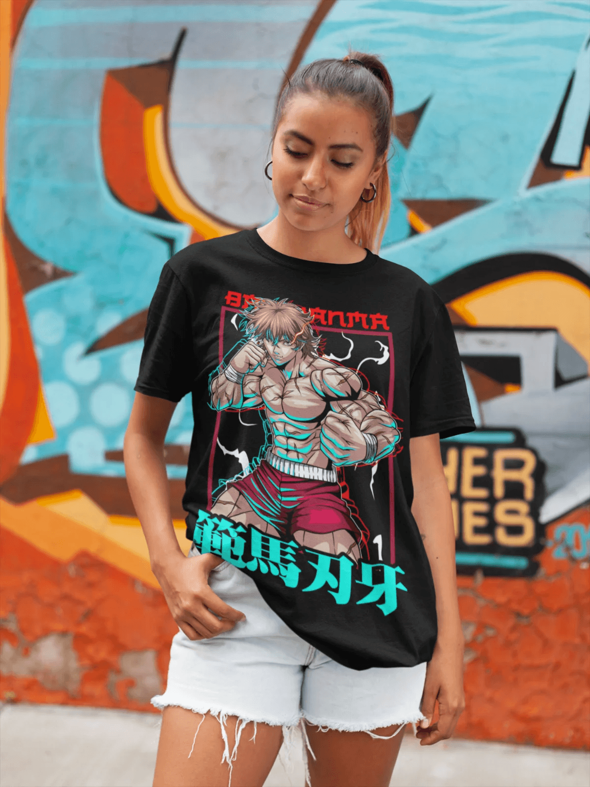 Baki Shirt Baki Hanma Cotton Anime Shirt Graphic Tees