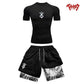 Berserk Style Compression Shirt & Shorts Set - Anime Workout Set Rash Guard