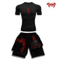 Berserk Style Compression Shirt & Shorts Set - Anime Workout Set Rash Guard
