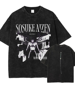 Bleach Aizen T-Shirt Oversized Style Vintage Anime Shirt