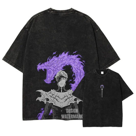 Bleach Aizen T-Shirt Oversized Style Vintage Anime Shirt