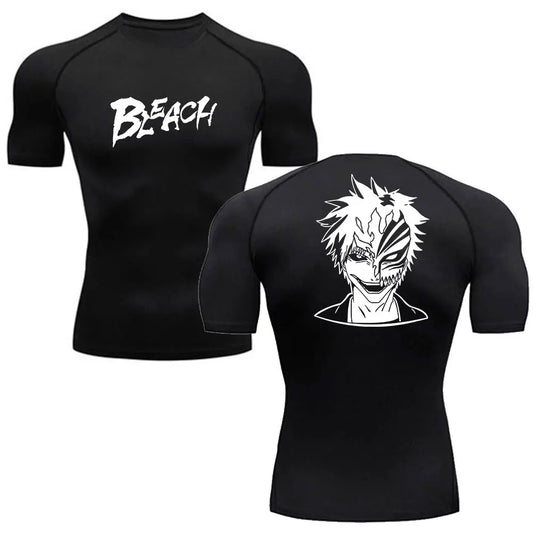 Bleach Anime Compression Shirt – Men's Breathable Rash Guard