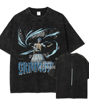 Bleach Grimmjow T-Shirt Oversized Style Vintage Anime Shirt