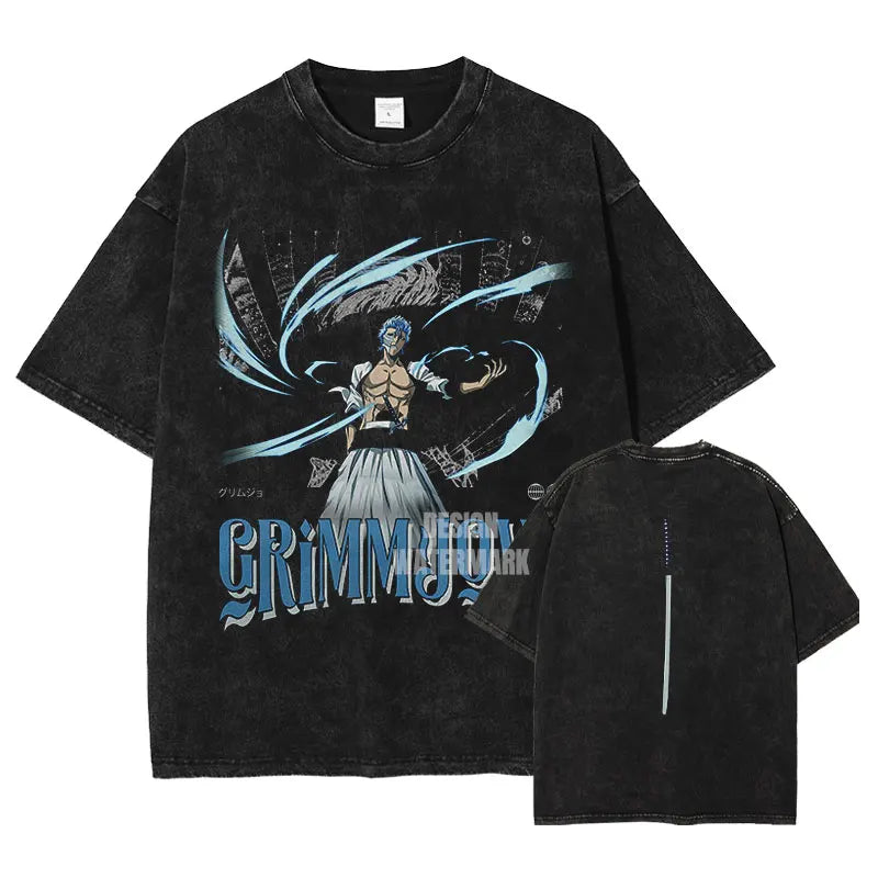 Bleach Grimmjow T-Shirt Oversized Style Vintage Anime Shirt