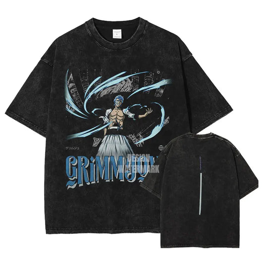 Bleach Grimmjow T-Shirt Oversized Style Vintage Anime Shirt