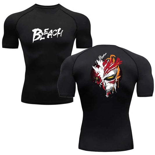 Bleach Hollow Anime Compression Shirt – Men's Breathable Rash Guard