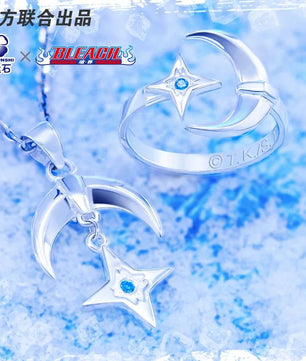 Bleach Hyorinmaru 925 Sterling Silver Anime Pendant Ring