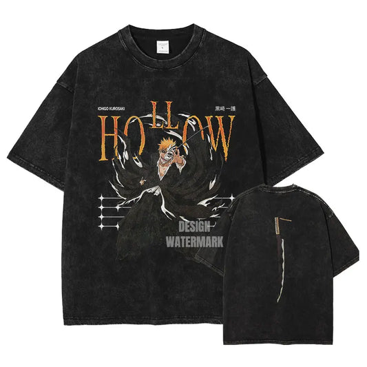 Bleach Ichigo Holo T-Shirt Oversized Style Vintage Anime Shirt